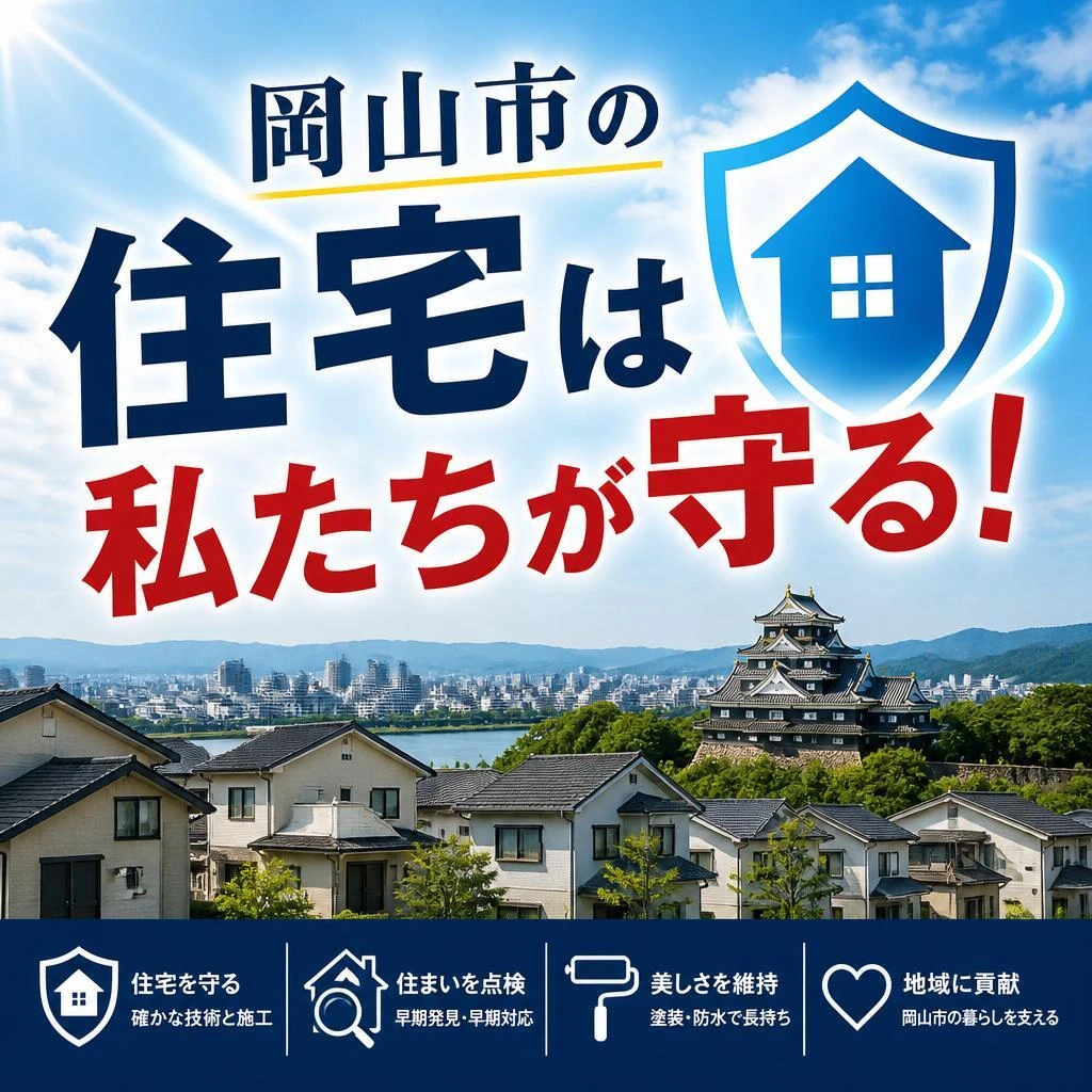 岡山市の住宅は私たちが守る！