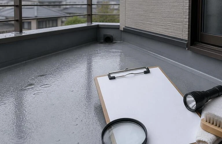 秋の長雨に備えよう！ベランダ防水チェックリスト